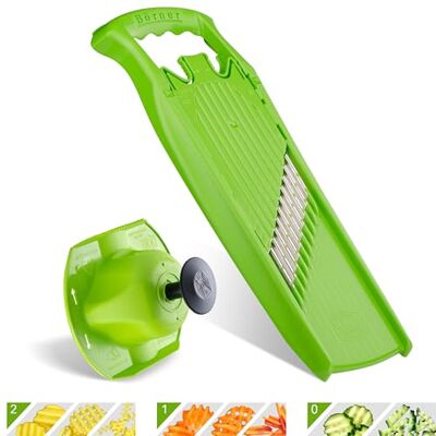Börner Welle-Waffel PowerLine Wellenschneider 2er Set Grün Mit Sicherheitsfruchthalter Für Gitterkartoffeln & Pommes 3 Schnittmuster 7,5 mm Welle & 6 mm Waffel Made in Germany Börner Welle-Waffel PowerLine Wellenschneider 2er Set Grün Mit Sicherheitsfruchthalter Für Gitterkartoffeln & Pommes 3 Schnittmuster 7,5 mm Welle & 6 mm Waffel Made in Germany