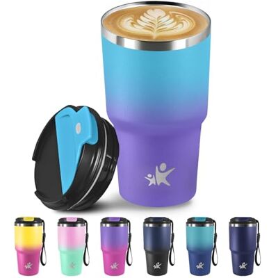Grsta Thermosbecher, Isolierbecher, 20oz Kaffeebecher to go, Vakuum-Isoliert mit Deckel, Thermobecher Auslaufsicher, Kaffeebecher to go aus Edelstahl, Kaffee Thermobecher für Kaffee, Tee Grsta Thermosbecher, Isolierbecher, 20oz Kaffeebecher to go, Vakuum-Isoliert mit Deckel, Thermobecher Auslaufsicher, Kaffeebecher to go aus Edelstahl, Kaffee Thermobecher für Kaffee, Tee