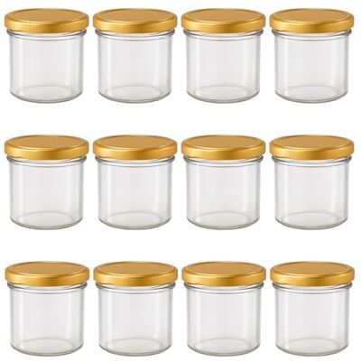 Vitrea 12x Marmeladengläser 125 ml mit Deckel Gold TO 66 Einmachgläser zum befüllen mit Schraubdeckel Sturzgläser für Marmelade Schraubgläser leere Gläser 12 Stück Vitrea 12x Marmeladengläser 125 ml mit Deckel Gold TO 66 Einmachgläser zum befüllen mit Schraubdeckel Sturzgläser für Marmelade Schraubgläser leere Gläser 12 Stück
