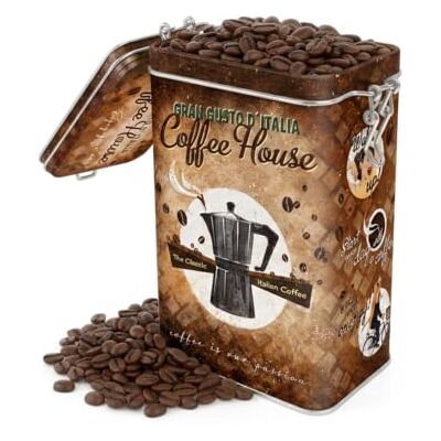 ART Retro Kaffeedose, 1,3 l, Coffee House Blech-Dose mit Aromadeckel, Vintage Design, Kaffee-Deko, Geschenk-Idee für Kaffee-Fans ART Retro Kaffeedose, 1,3 l, Coffee House Blech-Dose mit Aromadeckel, Vintage Design, Kaffee-Deko, Geschenk-Idee für Kaffee-Fans