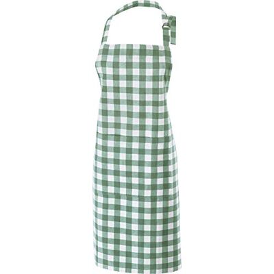 REDBEST Koch-Schürze, Küchenschürze karo, 100% Baumwolle grün Größe 75x90 cm verstellbare Halsschlaufe, große aufgesetzte Tasche, robustes Gewebe REDBEST Koch-Schürze, Küchenschürze karo, 100% Baumwolle grün Größe 75x90 cm verstellbare Halsschlaufe, große aufgesetzte Tasche, robustes Gewebe