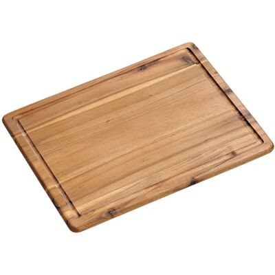 Kesper Tranchierbrett Akazie 38x28x1,5 cm – Messerschonend, mit Saftrille, Hohe Schnittfestigkeit, Naturholz, 2118171 Kesper Tranchierbrett Akazie 38x28x1,5 cm – Messerschonend, mit Saftrille, Hohe Schnittfestigkeit, Naturholz, 2118171