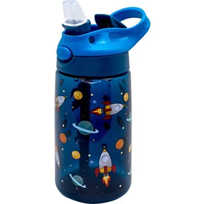 NERTHUS FIH 1164 Kinderflasche Tritan 450 ml klappbare Trinköffnung BPA frei leicht robust Weltraum Schule NERTHUS FIH 1164 Kinderflasche Tritan 450 ml klappbare Trinköffnung BPA frei leicht robust Weltraum Schule