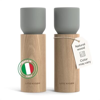 LARS NYSØM Salz und Pfeffermühle Holz Set Manuelle Mühlen Keramikmahlwerk Made in Italy Einstellbarer Mahlgrad von fein bis grob Salzmühle für grobes Salz Salz und Pfeffermühle aus Buchenholz LARS NYSØM Salz und Pfeffermühle Holz Set Manuelle Mühlen Keramikmahlwerk Made in Italy Einstellbarer Mahlgrad von fein bis grob Salzmühle für grobes Salz Salz und Pfeffermühle aus Buchenholz
