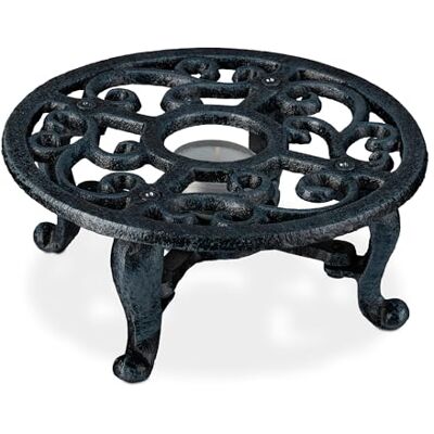 Relaxdays - Vintage Cast Iron Tea Warmer - Grau - Cast Iron - Tea Warmer Relaxdays - Vintage Cast Iron Tea Warmer - Grau - Cast Iron - Tea Warmer