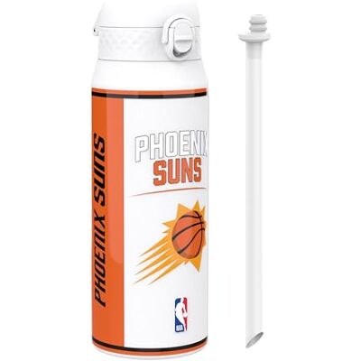 ion8 NBA Phoenix Suns Trinkflasche Mit Herausnehmbarem Strohhalm, 750ml/24oz, Auslaufsichere Isolierflasche, Leicht Zu Öffnen, Sicherer Verschluss, Spülmaschinenfest, Klappdeckel, Metallflasche ion8 NBA Phoenix Suns Trinkflasche Mit Herausnehmbarem Strohhalm, 750ml/24oz, Auslaufsichere Isolierflasche, Leicht Zu Öffnen, Sicherer Verschluss, Spülmaschinenfest, Klappdeckel, Metallflasche