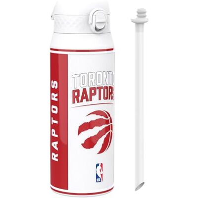 ion8 NBA Toronto Raptors Trinkflasche Mit Herausnehmbarem Strohhalm, 750ml/24oz, Auslaufsichere Isolierflasche, Leicht Zu Öffnen, Sicherer Verschluss, Spülmaschinenfest, Klappdeckel, Metallflasche ion8 NBA Toronto Raptors Trinkflasche Mit Herausnehmbarem Strohhalm, 750ml/24oz, Auslaufsichere Isolierflasche, Leicht Zu Öffnen, Sicherer Verschluss, Spülmaschinenfest, Klappdeckel, Metallflasche