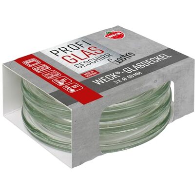 Weck 3er Set Gastropack 60 mm Gourmetdeckel (perfekte Kreationen, Backofengeeignet, Spülmaschinengeeignet, Stabilität, Gourmetgläser, Deckel) 76127 Weck 3er Set Gastropack 60 mm Gourmetdeckel (perfekte Kreationen, Backofengeeignet, Spülmaschinengeeignet, Stabilität, Gourmetgläser, Deckel) 76127
