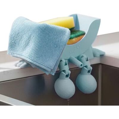Generic Cute Hanging Sponge Holder with Drainage, Smile Face Hanging Sink CDDY Sponge Holder for Kitchen Sink Accessories 3D Printed Organizer With Drainage Holes And Legs Plastic Shelf For Sponges And Generic Cute Hanging Sponge Holder with Drainage, Smile Face Hanging Sink CDDY Sponge Holder for Kitchen Sink Accessories 3D Printed Organizer With Drainage Holes And Legs Plastic Shelf For Sponges And