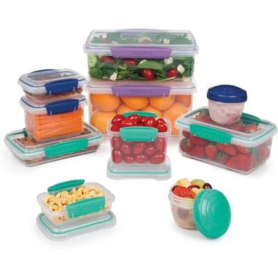 Sistema Frischhaltedosen für Lebensmittel Meal Prep-Behälter mit DeckelnLunchboxenSnackdosen & mehr Stapelbar & Luftdicht 20 Stück Sistema Frischhaltedosen für Lebensmittel Meal Prep-Behälter mit DeckelnLunchboxenSnackdosen & mehr Stapelbar & Luftdicht 20 Stück