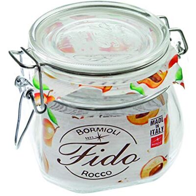 Weck Bormioli Rocco Fido Drahtbügelgläser Set 560 ml (6 Stück, Einmachgläser mit Dichtungsringen, spühlmaschinenfest, Dessertgläser, Marmeladengläser) 4309 Weck Bormioli Rocco Fido Drahtbügelgläser Set 560 ml (6 Stück, Einmachgläser mit Dichtungsringen, spühlmaschinenfest, Dessertgläser, Marmeladengläser) 4309