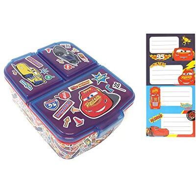 Theonoi Kinder Cars Brotdose Lunchbox Sandwichbox Brotdose Kinder Lunchbox mit Fächern Brotbox mit Unterteilung BPA frei mit Namens-Aufkleber (Cars) Theonoi Kinder Cars Brotdose Lunchbox Sandwichbox Brotdose Kinder Lunchbox mit Fächern Brotbox mit Unterteilung BPA frei mit Namens-Aufkleber (Cars)