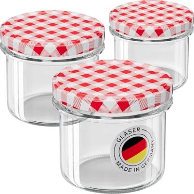 WELLGRO 200x Einmachgläser 235ml – Schraubdeckel TO82 rot kariert – Made in Germany – Vorratsgläser, Marmeladengläser, Aufbewahrungsgläser & Gärgläser WELLGRO 200x Einmachgläser 235ml – Schraubdeckel TO82 rot kariert – Made in Germany – Vorratsgläser, Marmeladengläser, Aufbewahrungsgläser & Gärgläser