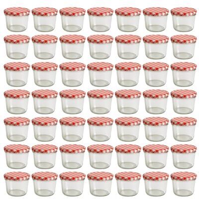 Vitrea 50x Marmeladengläser 230 ml mit Deckel Rot Kariert TO 82 Einmachgläser zum befüllen mit Schraubdeckel Sturzgläser für Marmelade Schraubgläser leere Gläser 50 Stück Vitrea 50x Marmeladengläser 230 ml mit Deckel Rot Kariert TO 82 Einmachgläser zum befüllen mit Schraubdeckel Sturzgläser für Marmelade Schraubgläser leere Gläser 50 Stück