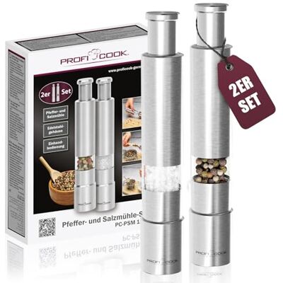 Profi Cook Salz- und Pfeffermühle Set - Küchenmühle Profi Cook Salz- und Pfeffermühle Set - Küchenmühle