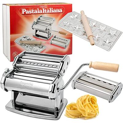 Imperia Italienische Nudeln Selber Machen, Nudelmaschinen-Set, Geschenk Imperia Italienische Nudeln Selber Machen, Nudelmaschinen-Set, Geschenk