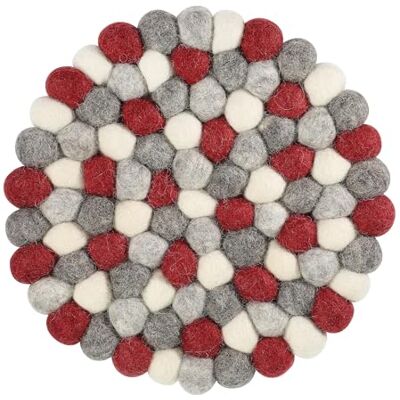 Cilio Untersetzer Lana Ardesia rund, handgefertigter Wollfilz-Untersetzer aus Schafwolle, Ø 21 cm, Ardesia, hitzebeständig, waschbar, fair gehandelt aus Nepal, soziale Projekte Cilio Untersetzer Lana Ardesia rund, handgefertigter Wollfilz-Untersetzer aus Schafwolle, Ø 21 cm, Ardesia, hitzebeständig, waschbar, fair gehandelt aus Nepal, soziale Projekte