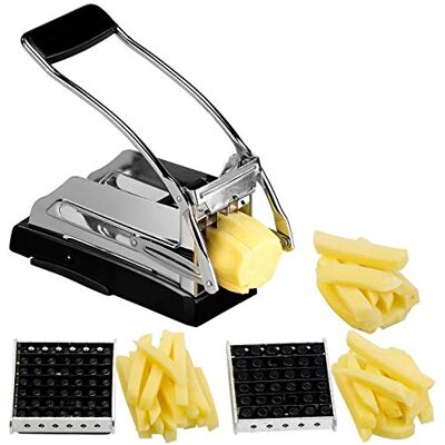 Rosenstein & Söhne Pommes Maschine: Profi-Pommes- & Gemüseschneider mit 3 Schneide-Gittern und Saugfuß (Schneidemaschine, Pommesschneider Profi, Küche) Rosenstein & Söhne Pommes Maschine: Profi-Pommes- & Gemüseschneider mit 3 Schneide-Gittern und Saugfuß (Schneidemaschine, Pommesschneider Profi, Küche)