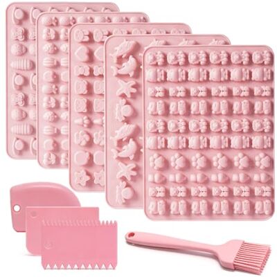 Mis.Moon 5er Set Silikon Backmatten für Hundekekse – BPA-frei, rutschfest, mit Knochen-, Pfoten- & runden Formen, inkl. Teigschaber & Backpinsel für DIY Hundeleckerlis Mis.Moon 5er Set Silikon Backmatten für Hundekekse – BPA-frei, rutschfest, mit Knochen-, Pfoten- & runden Formen, inkl. Teigschaber & Backpinsel für DIY Hundeleckerlis