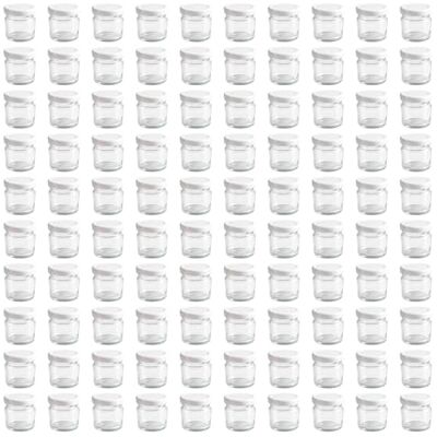 Vitrea 200x Mini Marmeladengläser 50 ml mit Deckel Weiß TO 43 kleine Einmachgläser zum befüllen mit Schraubdeckel Schraubgläser leere Gläser für Marmelade 200 Stück Vitrea 200x Mini Marmeladengläser 50 ml mit Deckel Weiß TO 43 kleine Einmachgläser zum befüllen mit Schraubdeckel Schraubgläser leere Gläser für Marmelade 200 Stück