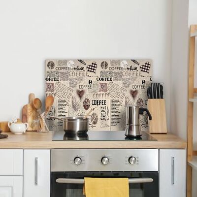 CREARREDA Spritzschutz für Küche aus Aluminium, made in Italy, Schutz für Herd und Wand, waschbar und einfach zu montieren, Spritzschutz aus Metall, 48 x 72 cm CREARREDA Spritzschutz für Küche aus Aluminium, made in Italy, Schutz für Herd und Wand, waschbar und einfach zu montieren, Spritzschutz aus Metall, 48 x 72 cm