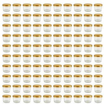 Vitrea 100x Marmeladengläser 230 ml mit Deckel Gold TO 82 Einmachgläser zum befüllen mit Schraubdeckel Sturzgläser für Marmelade Schraubgläser leere Gläser 100 Stück Vitrea 100x Marmeladengläser 230 ml mit Deckel Gold TO 82 Einmachgläser zum befüllen mit Schraubdeckel Sturzgläser für Marmelade Schraubgläser leere Gläser 100 Stück