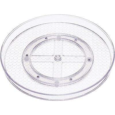 Amazon Drehbares Ablagefach Lazy Susan, transparent, Organizer, 30,5 cm, 2 Stück Amazon Drehbares Ablagefach Lazy Susan, transparent, Organizer, 30,5 cm, 2 Stück