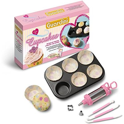 GUARDINI - Cupcake Set - 2 nozzles - 6 muffin molds - Cupcake Gift Box GUARDINI - Cupcake Set - 2 nozzles - 6 muffin molds - Cupcake Gift Box