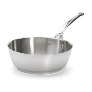 DE BUYER konische Sauteuse MILADY aus Edelstahl 24 cm 3411.24, Silber DE BUYER konische Sauteuse MILADY aus Edelstahl 24 cm 3411.24, Silber