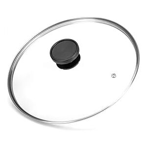 ALLUFLON Glass Lid 20 cm Round Black, Transparent Pan Lid – Pan Deckel (Round, Black, Transparent, 20 cm) ALLUFLON Glass Lid 20 cm Round Black, Transparent Pan Lid – Pan Deckel (Round, Black, Transparent, 20 cm)