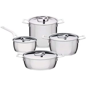 Alessi AJM100S9 Pots and Pans, Topf Kasserolle mit Zwei Griffen, Edelstahl, Silber, 48 x 40 x 50 cm Alessi AJM100S9 Pots and Pans, Topf Kasserolle mit Zwei Griffen, Edelstahl, Silber, 48 x 40 x 50 cm