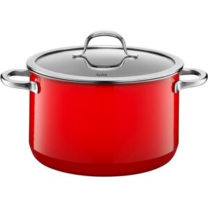 Silit Passion Red Kochtopf groß 24cm, Nudeltopf mit Glasdeckel, Bratentopf Induktion 4,4l, Silargan Funktionskeramik, rot Silit Passion Red Kochtopf groß 24cm, Nudeltopf mit Glasdeckel, Bratentopf Induktion 4,4l, Silargan Funktionskeramik, rot