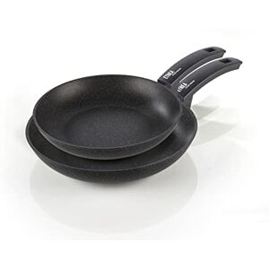 Moneta Etnea Bratpfannen Set 24-28, Aluminum, Schwarz Stein Optik, 24-28cm Moneta Etnea Bratpfannen Set 24-28, Aluminum, Schwarz Stein Optik, 24-28cm
