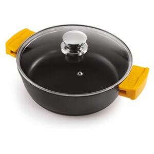 IBILI Schmortopf Evolution aus geschmiedetem Aluminium, Deckel aus Glas und Griffe aus Silikon, 30 cm, Anti-Haft, geeignet für Induktion IBILI Schmortopf Evolution aus geschmiedetem Aluminium, Deckel aus Glas und Griffe aus Silikon, 30 cm, Anti-Haft, geeignet für Induktion