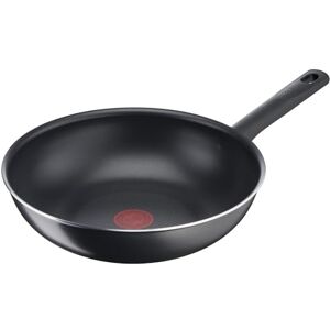 Tefal Day by Day On Wokpfanne 28 cm, Antihaftbeschichtung, Thermo-Signal bei idealer Brattemperatur, nicht induktionsgeeignet, tiefe Form, Aluminium, B56419 Tefal Day by Day On Wokpfanne 28 cm, Antihaftbeschichtung, Thermo-Signal bei idealer Brattemperatur, nicht induktionsgeeignet, tiefe Form, Aluminium, B56419