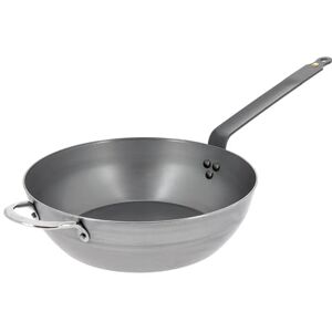 DE BUYER Bauernpfanne MINERAL B aus Eisenstahl mit Gegengriff 32 cm 5614.32, Silber DE BUYER Bauernpfanne MINERAL B aus Eisenstahl mit Gegengriff 32 cm 5614.32, Silber