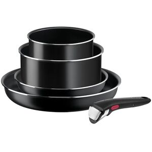 Tefal Ingenio Easy On Pfannen-Set, 2-teilig, 22/28 cm + 2 Stielkasserolle 16/20 cm + abnehmbarer Griff, nicht induktionsgeeignet, antihaftbeschichtet, Titanbeschichtung, spülmaschinenfest Tefal Ingenio Easy On Pfannen-Set, 2-teilig, 22/28 cm + 2 Stielkasserolle 16/20 cm + abnehmbarer Griff, nicht induktionsgeeignet, antihaftbeschichtet, Titanbeschichtung, spülmaschinenfest