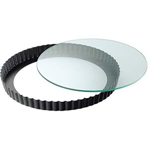 Kaiser Quicheform mit Glas-Hebeboden Ø28cm, Legierter Stahl, Schwarz, 1 Pack Kaiser Quicheform mit Glas-Hebeboden Ø28cm, Legierter Stahl, Schwarz, 1 Pack
