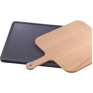 Neff Z1913X0 Backstein mit Holzschieber, 33 x 37,5 cm, Made in Germany, backwagengeeignet, speziell zum Backen von Pizza, Brot und Tiefkühlgerichten, keramikbeschichtet, leicht zu reinigen Neff Z1913X0 Backstein mit Holzschieber, 33 x 37,5 cm, Made in Germany, backwagengeeignet, speziell zum Backen von Pizza, Brot und Tiefkühlgerichten, keramikbeschichtet, leicht zu reinigen