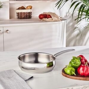 KARACA Emirgan Edelstahl-Bratpfanne 24 cm (3,15 L) Antihaftbeschichtet Pfanne, Induktionspfanne, Langlebige Edelstahlpfanne-Kochware KARACA Emirgan Edelstahl-Bratpfanne 24 cm (3,15 L) Antihaftbeschichtet Pfanne, Induktionspfanne, Langlebige Edelstahlpfanne-Kochware