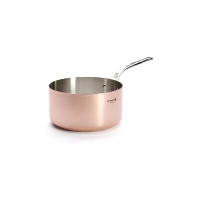 DE BUYER Stielkasserolle PRIMA MATERA aus 90% Kupfer und 10% Edelstahl 24 cm 6206.24, Kupferbraun DE BUYER Stielkasserolle PRIMA MATERA aus 90% Kupfer und 10% Edelstahl 24 cm 6206.24, Kupferbraun