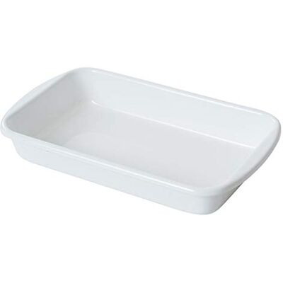 Riess , 0435-033, Auflaufform 36/21, CLASSIC- WEISS, Höhe 5.7 cm, Länge 40 cm, Breite 21 cm, Emaille, weiss, Induktion Riess , 0435-033, Auflaufform 36/21, CLASSIC- WEISS, Höhe 5.7 cm, Länge 40 cm, Breite 21 cm, Emaille, weiss, Induktion