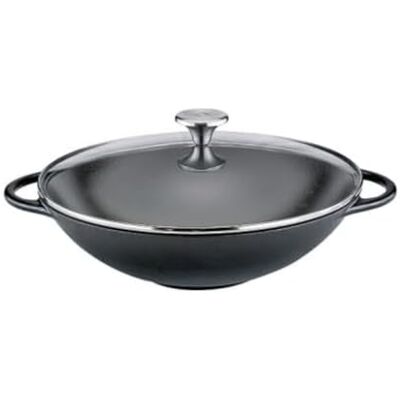 KÜCHENPROFI Wok Glasdeckel-Kp415001030/schwarz KÜCHENPROFI Wok Glasdeckel-Kp415001030/schwarz