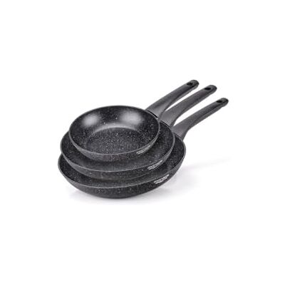 Moneta Formidabile Stone Set mit 3 Antihaft-Pfannen, 20-24-28 cm, auch für Induktion, 100% Made in Italy Moneta Formidabile Stone Set mit 3 Antihaft-Pfannen, 20-24-28 cm, auch für Induktion, 100% Made in Italy