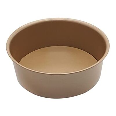 DUO 6/8 Zoll Goldene Metall Runde Kuchenpfanne Abnehmbare Unterkuchenbrotform DIY. Backform (8 inch) DUO 6/8 Zoll Goldene Metall Runde Kuchenpfanne Abnehmbare Unterkuchenbrotform DIY. Backform (8 inch)