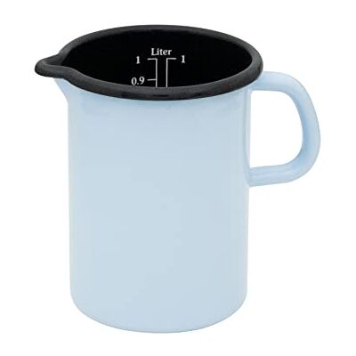 Riess , 0338-028, Küchenmaß Ø 10cm, BACKEMAILLE BLAU, blau, Emaille, Vol. (rec.): 1,0 Liter, Made in Österreich, LBH: 16,3x11,5x14,9cm, 0,436kg, Deckel, Induktionskocher kompatibel, Ofenfest Riess , 0338-028, Küchenmaß Ø 10cm, BACKEMAILLE BLAU, blau, Emaille, Vol. (rec.): 1,0 Liter, Made in Österreich, LBH: 16,3x11,5x14,9cm, 0,436kg, Deckel, Induktionskocher kompatibel, Ofenfest