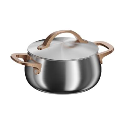 Berghoff Home Kasserole klein (18cm) – Edelstahl Topf mit Deckel – Kochtopf für alle Herdarten inkl. Induktion – Schmortopf Ofenfest Rose gold Berghoff Home Kasserole klein (18cm) – Edelstahl Topf mit Deckel – Kochtopf für alle Herdarten inkl. Induktion – Schmortopf Ofenfest Rose gold