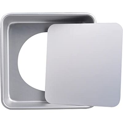 DUO 6 Zoll Quadratkuchenpfanne mit abnehmbarem Boden Aluminium Hochzeit Backkuchen Tin Käsekuchen Pan Kuchenform DUO 6 Zoll Quadratkuchenpfanne mit abnehmbarem Boden Aluminium Hochzeit Backkuchen Tin Käsekuchen Pan Kuchenform