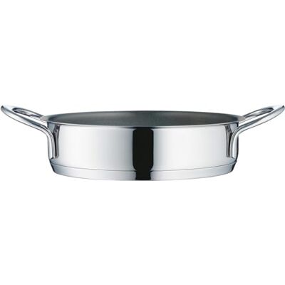 WMF Mini Servier-/ Bratpfanne beschichtet, klein 18 cm, Cromargan Edelstahl poliert, Induktion, stapelbar, ideal für kleine Portionen oder Singlehaushalte WMF Mini Servier-/ Bratpfanne beschichtet, klein 18 cm, Cromargan Edelstahl poliert, Induktion, stapelbar, ideal für kleine Portionen oder Singlehaushalte