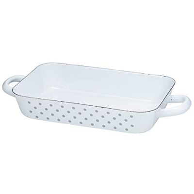 Riess 26x17cm Grau Weiß Pfanne Riess 26x17cm Grau Weiß Pfanne